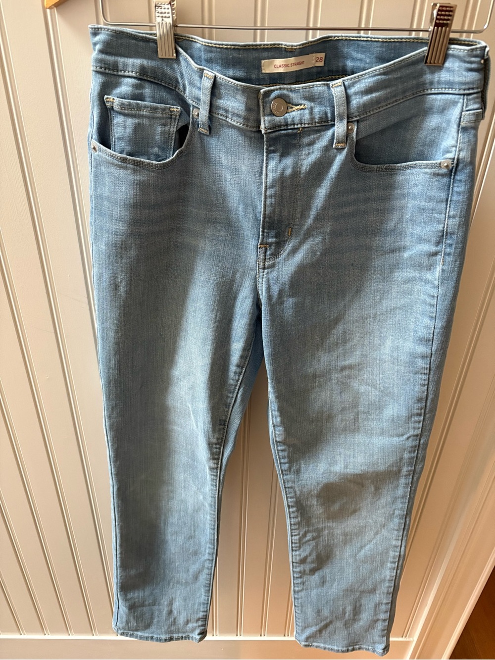 Classic Levi’s Stretch Light Blue Women’s Jeans Waist 28 Length 28